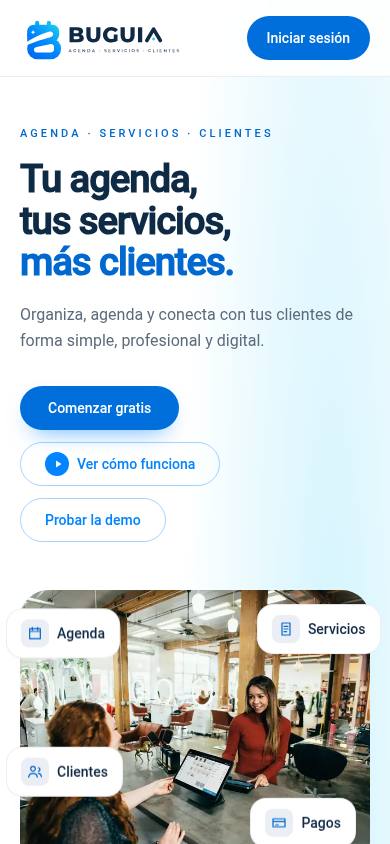 BUGUIA en el teléfono.
